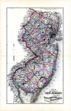New Jersey State Map, Middlesex County 1876